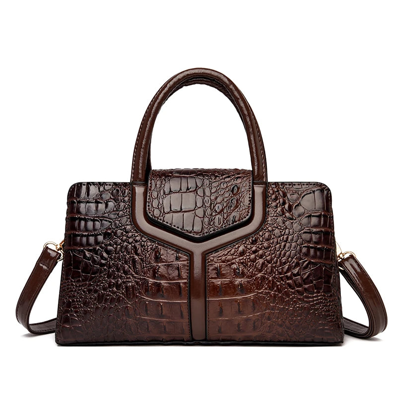  Crocodile Female Crossbody Shoulder Hand Bags 