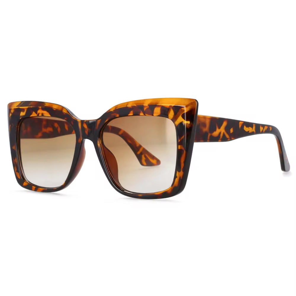 53288 Square Oversized Cat Eye Sunglasses