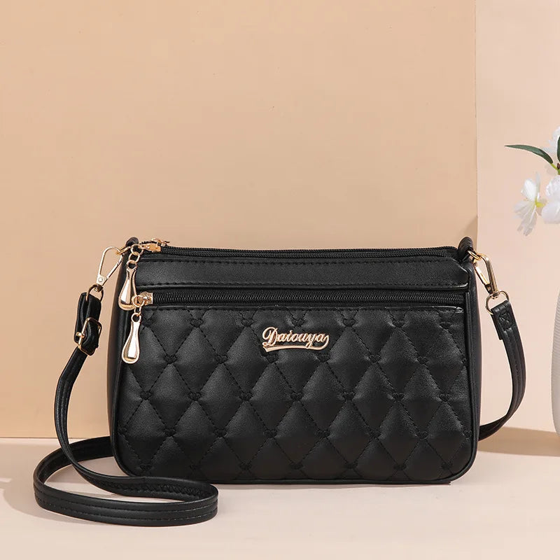 Embroidery Messenger Bags Women Leather Handbags 