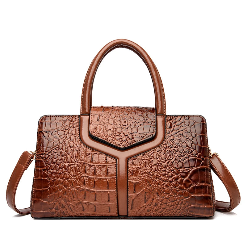  Crocodile Female Crossbody Shoulder Hand Bags 