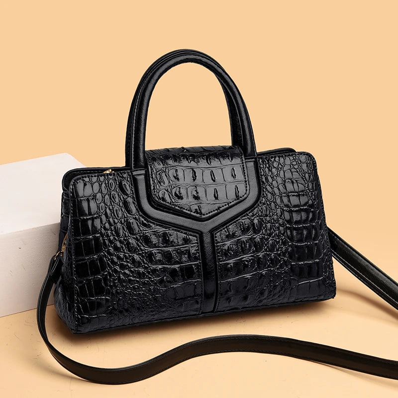  Crocodile Female Crossbody Shoulder Hand Bags 