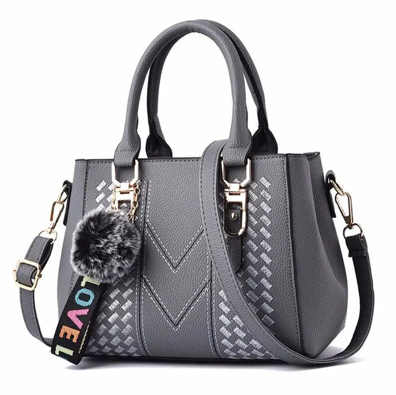 Embroidery Messenger Bags Women Leather Handbags 