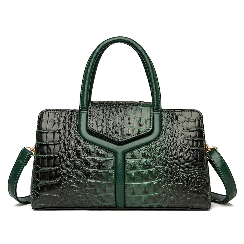  Crocodile Female Crossbody Shoulder Hand Bags 