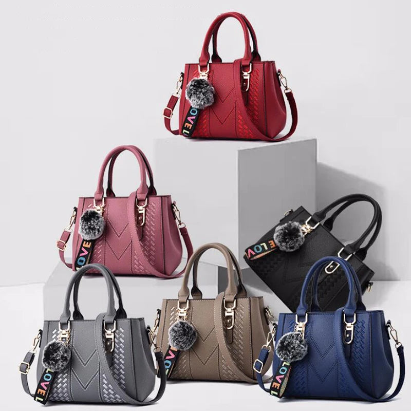 Embroidery Messenger Bags Women Leather Handbags 