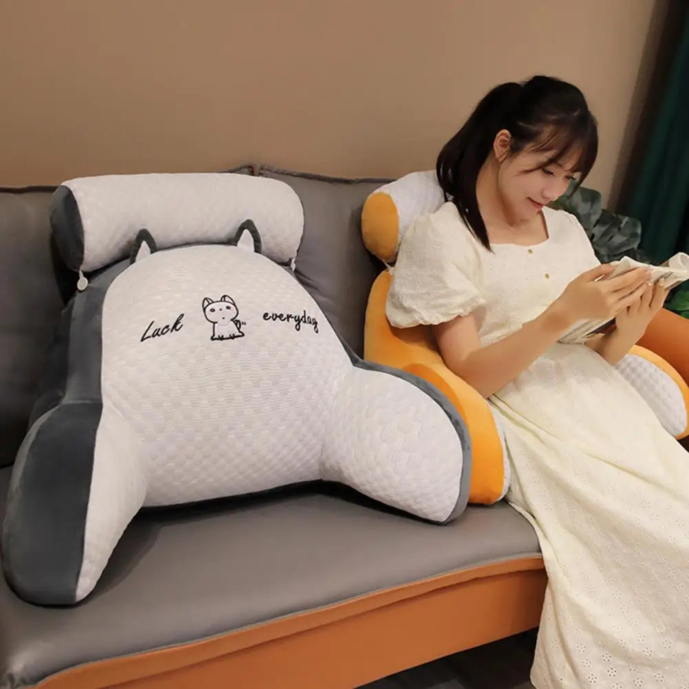 Bed Rest Reading Pillow With Arm S