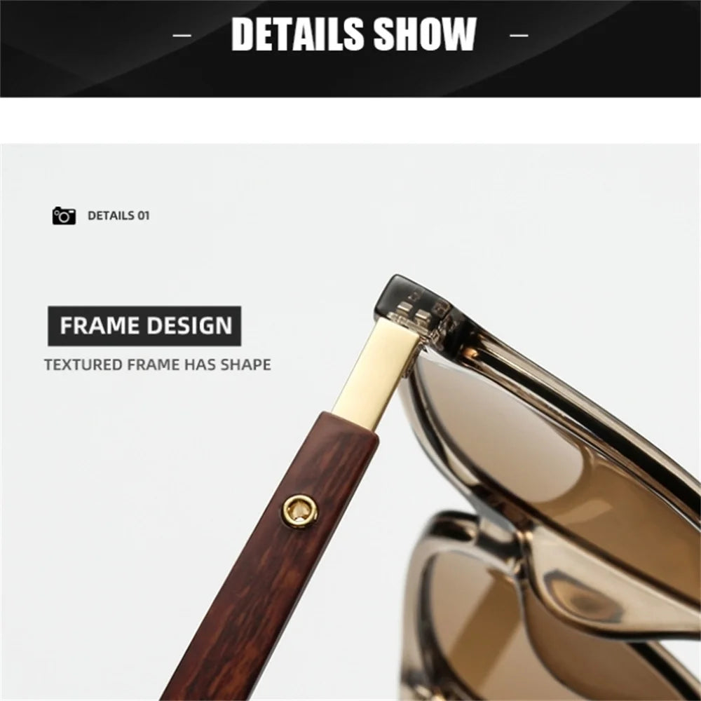 Vintage Square Frame Sunglasses UV 400 Protection Eyepeice