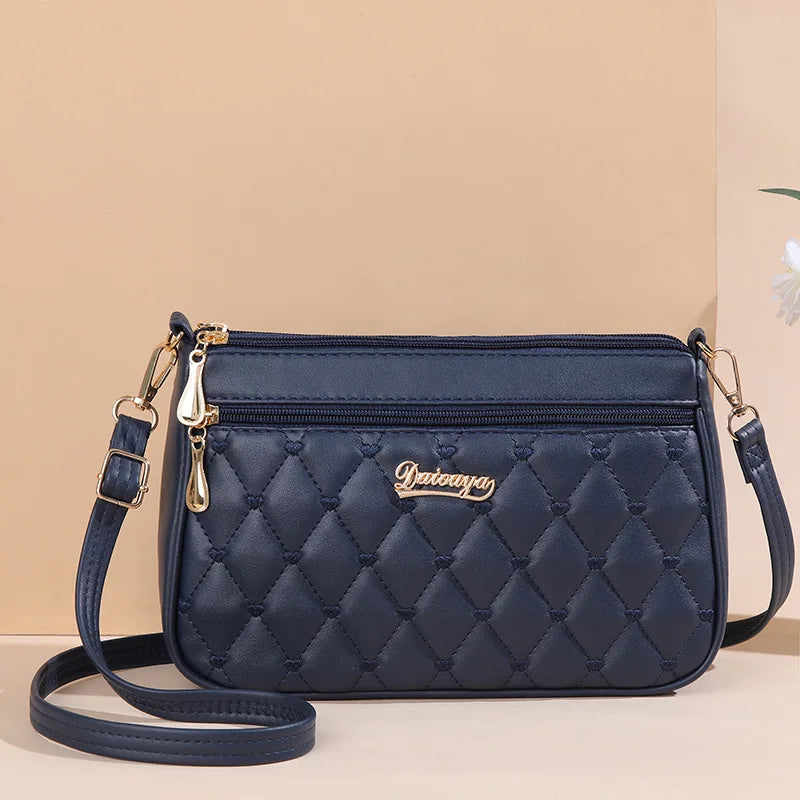 Embroidery Messenger Bags Women Leather Handbags 