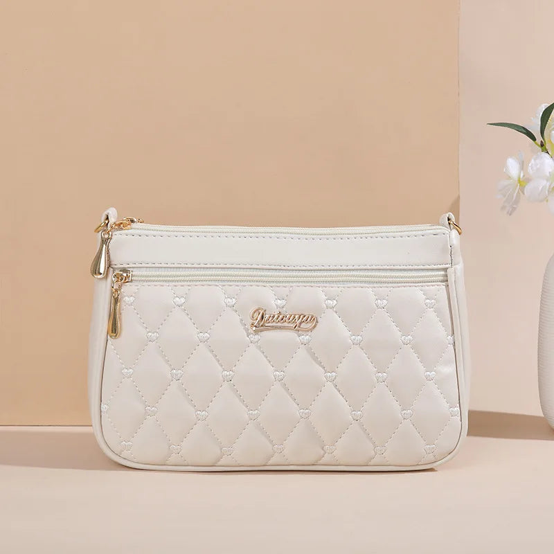 Embroidery Messenger Bags Women Leather Handbags 